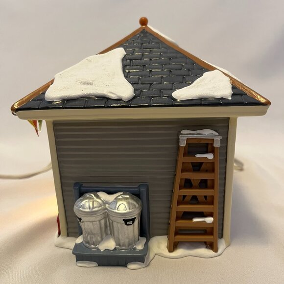 Dept 56 Snow Village – “Another Man’s Treasure” Lighted Garage w/accessories - Picture 2 of 16